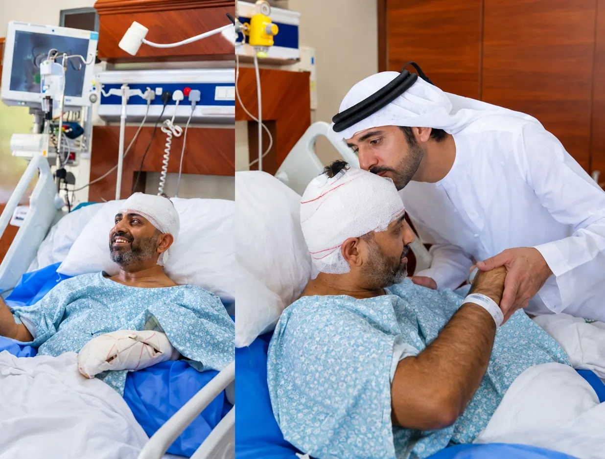 Dubai Crown Prince praises injured Indian pilot in hospital